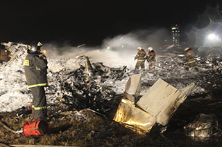 Captan caída en picada de avión ruso